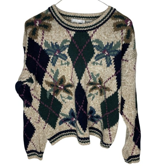 VTG Paul Harris Design Womens Sweater Floral Size Small - Picture 2 of 16